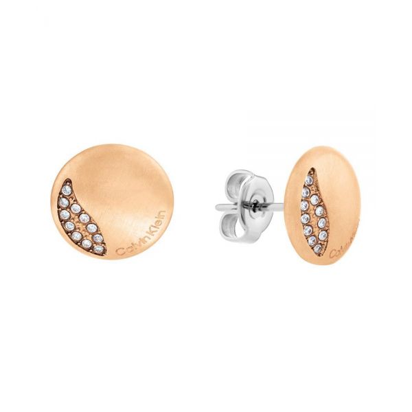CALVIN KLEIN Earrings Rose Gold Stainless Steel 35000139