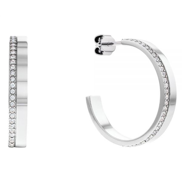 CALVIN KLEIN Earrings Silver Stainless Steel 35000163
