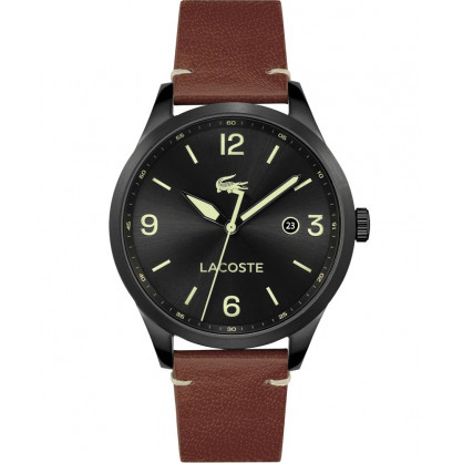 LACOSTE Traveler Brown Leather Strap 2011106