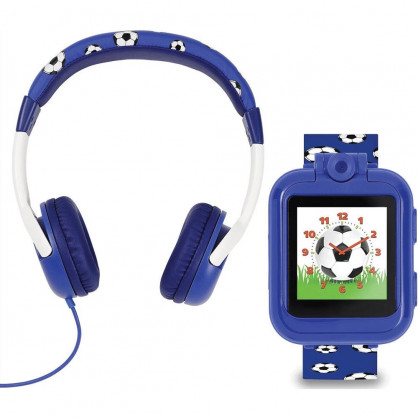 Tikkers Teen Smartwatch and Headphone Set Blue Silicon Strap TKS02-0004