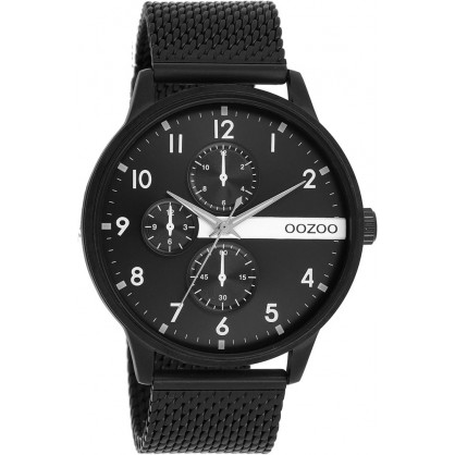OOZOO TIMEPIECES Black Metallic Bracelet C11304