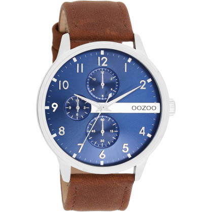 OOZOO TIMEPIECES Brown Leather Strap C11306