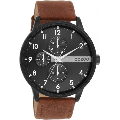 OOZOO TIMEPIECES Brown Leather Strap C11307