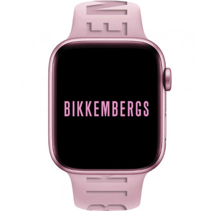 BIKKEMBERGS Smartwatch Medium Pink Rubber Strap BK05